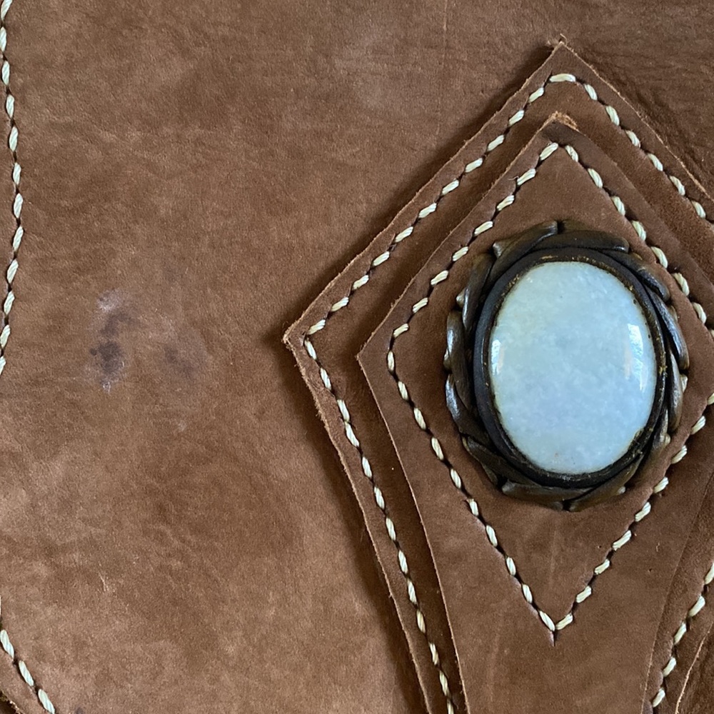 Brown‎ leather crossbody - Picture 7 of 7